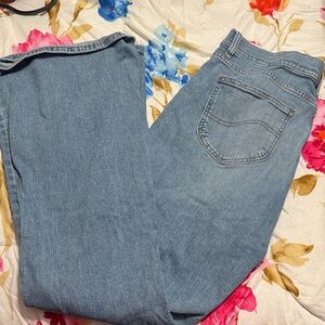 Lee Women's Light Blue high rise flare Jeans